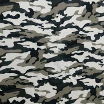 Tecido Fleece Camuflado Preto e Branco 3 jardas 100% Poliéster Tecido Fleece Camuflado Preto e Branco 3 jardas 100% Poliéster