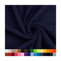 Tecido fleece liso azul-marinho 100% poliéster, 8 jardas Tecido fleece liso azul-marinho 100% poliéster, 8 jardas