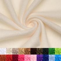 Tecido Fleece Liso Marfim 15 Jardas 100% Poliéster