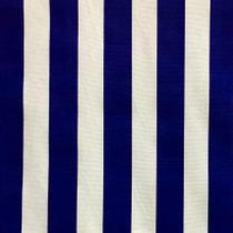 Tecido Gorgurinho Azul Royal e Branco Listrado 1,50m de Largura - Sua Casa Decor
