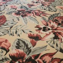 Tecido Gorgurinho Estampado Folhas Cinza Tecido Gorgurinho Estampado Folhas Cinza