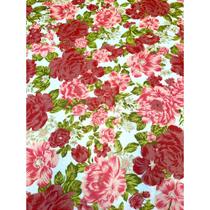 Tecido Gorgurinho Floral Marsala - 1,50m de Largura