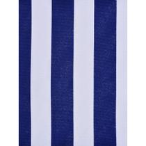 Tecido Gorgurinho Listrado Azul Royal e Branco - 1,50m de Largura