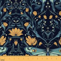 Tecido Homewish Butterfly Baroque Botanical Flannel 2Y