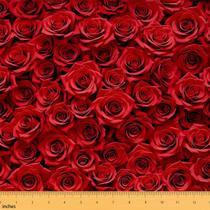 Tecido Homewish Red Rose, flanela de Dia dos Namorados, 1 jarda Tecido Homewish Red Rose, flanela de Dia dos Namorados, 1 jarda