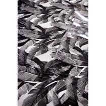 Tecido Impermeável Acqua Linea Folhagem Preto e Branco - 1,40m de Largura Tecido Impermeável Acqua Linea Folhagem Preto e Branco - 1,40m de Largura