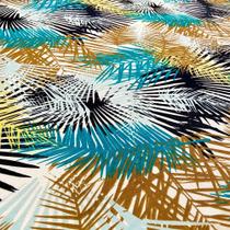 Tecido Impermeável Acqua Linea Palm Verde Turquesa - 1,40m de Largura Tecido Impermeável Acqua Linea Palm Verde Turquesa - 1,40m de Largura