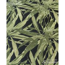 Tecido Impermeável Acqua Mene Folhas Verde Musgo - 1,40m de Largura