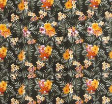 Tecido Impermeável Aquatec Estampado Flores Laranjas Tecido Impermeável Aquatec Estampado Flores Laranjas