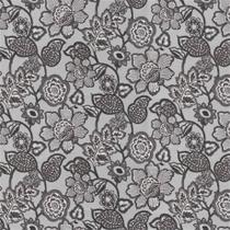 Tecido impermeável asturias 134 floral cinza grafite - WK