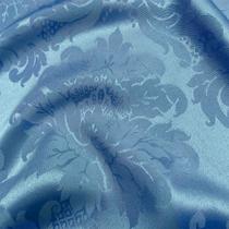 Tecido Jacquard 100% Poliéster Medalhão Azul Bebê Celeste - 2,80m de Largura Tecido Jacquard 100% Poliéster Medalhão Azul Bebê Celeste - 2,80m de Largura