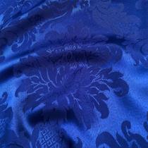 Tecido Jacquard 100% Poliéster Medalhão Azul Royal - 2,80m de Largura Tecido Jacquard 100% Poliéster Medalhão Azul Royal - 2,80m de Largura