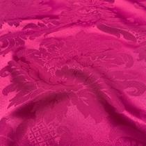 Tecido Jacquard 100% Poliéster Medalhão Pink - 2,80m de Largura