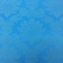 Tecido Jacquard Azul Turquesa Medalhão 2.80m de Largura
