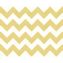 Tecido Jacquard Chevron Dourado (Desenho sentido largura) - 2,80m de Altura