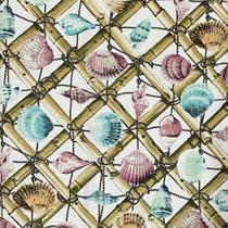Tecido Jacquard Conchas Fundo Branco - 1,40m de Largura Tecido Jacquard Conchas Fundo Branco - 1,40m de Largura
