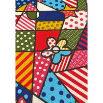 Tecido Jacquard Estampado Abstrato Pop Art - 1,40m de Largura