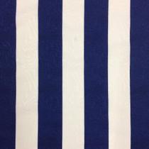 Tecido Jacquard Estampado Azul e Branco Listrado - 1.40m de Largura