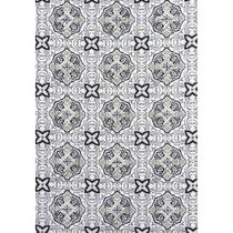 Tecido Jacquard Estampado Azulejo Português Cinza - 1,40m de Largura Tecido Jacquard Estampado Azulejo Português Cinza - 1,40m de Largura