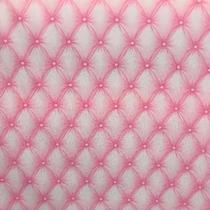 Tecido Jacquard Estampado Capitonê Rosa - 1.40m de Largura Tecido Jacquard Estampado Capitonê Rosa - 1.40m de Largura
