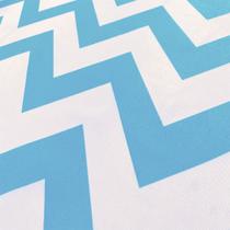Tecido Jacquard Estampado Chevron Azul Bebê - 2,80m de Altura (Desenho Sentido Largura)