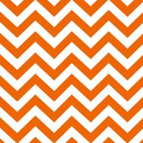 Tecido Jacquard Estampado Chevron Laranja - 2,80m de Altura (Desenho Sentido Largura)