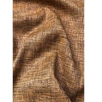 Tecido Jacquard Estampado Falso Liso Marrom - 1,40m de Largura