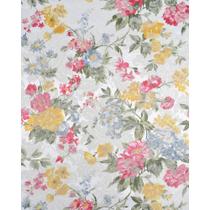 Tecido Jacquard Estampado Floral Amarelo e Rosa - 2,80m de Largura Tecido Jacquard Estampado Floral Amarelo e Rosa - 2,80m de Largura