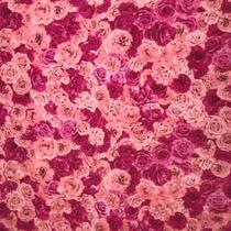 Tecido Jacquard Estampado Floral Rosa e Pink - 2.80m de Largura Tecido Jacquard Estampado Floral Rosa e Pink - 2.80m de Largura