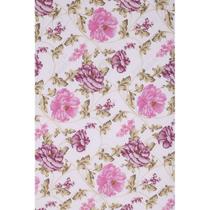 Tecido Jacquard Estampado Floral Rosa e Vinho - 2,80m de Largura Tecido Jacquard Estampado Floral Rosa e Vinho - 2,80m de Largura