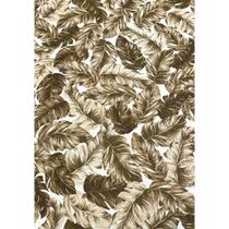 Tecido Jacquard Estampado Folhagem Bege Fundo Branco - 1,40m de Largura Tecido Jacquard Estampado Folhagem Bege Fundo Branco - 1,40m de Largura