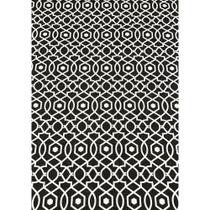 Tecido Jacquard Estampado Geométrico Preto e Branco - 1,40m de Largura
