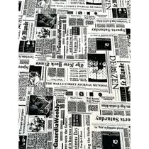 Tecido Jacquard Estampado Jornal - 1,40m de Largura Tecido Jacquard Estampado Jornal - 1,40m de Largura