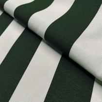 Tecido Jacquard Estampado Listrado Verde Musgo - 2,80m de Altura (Desenho Sentido Largura)