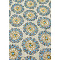 Tecido Jacquard Estampado Mandala Amarelo - 1,40m de Largura Tecido Jacquard Estampado Mandala Amarelo - 1,40m de Largura