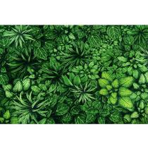 Tecido Jacquard Estampado Muro Inglês Tropical Verde - 2,80m de Largura