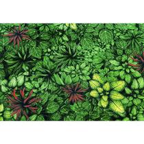 Tecido Jacquard Estampado Muro Inglês Tropical Vermelho - 2,80m de Largura Tecido Jacquard Estampado Muro Inglês Tropical Vermelho - 2,80m de Largura