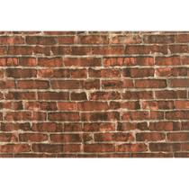 Tecido Jacquard Estampado Parede Tijolo Barro (Desenho Sentido Largura) - 2,80m de Altura