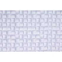 Tecido Jacquard Estampado Textura 3D Branco (Desenho Sentido Largura) - 2,80m de Altura