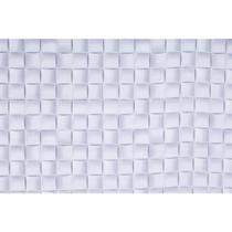 Tecido Jacquard Estampado Textura 3D Branco (Desenho Sentido Largura) - 2,80m de Altura