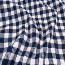 Tecido Jacquard Estampado Xadrez Azul Marinho - 2,80m de Largura Tecido Jacquard Estampado Xadrez Azul Marinho - 2,80m de Largura