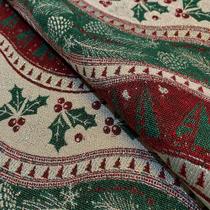 Tecido Jacquard Fio Lurex Natalino Ondulado - 2,80m de Largura