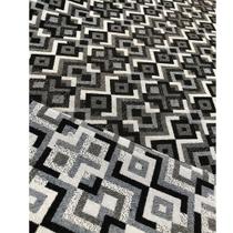 Tecido Jacquard Fio Tinto Abstrato Geométrico Preto e Branco - 1,40m de Largura Tecido Jacquard Fio Tinto Abstrato Geométrico Preto e Branco - 1,40m de Largura