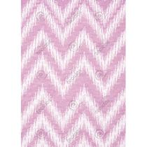 Tecido Jacquard Fio Tinto Chevron Rosa e Branco - 2,80m de Largura