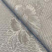 Tecido Jacquard Fio Tinto Floral Cinza - 2,80m de Largura Tecido Jacquard Fio Tinto Floral Cinza - 2,80m de Largura