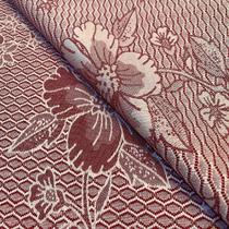 Tecido Jacquard Fio Tinto Floral Vinho - 2,80m de Largura Tecido Jacquard Fio Tinto Floral Vinho - 2,80m de Largura