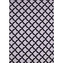 Tecido Jacquard Fio Tinto Geométrico Preto e Branco - 2,80m de Largura