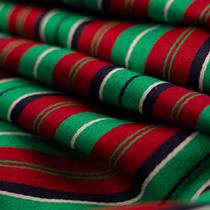 Tecido Jacquard Fio Tinto Natalino Listrado - 2,80m de Largura