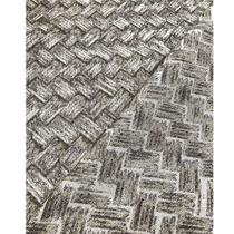 Tecido Jacquard Fio Tinto Palha Entrelaçada Cinza - 1,40m de Largura Tecido Jacquard Fio Tinto Palha Entrelaçada Cinza - 1,40m de Largura