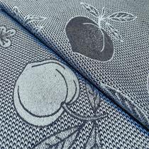 Tecido Jacquard Fio Tinto Pêssego Azul - 2,80m de Largura Tecido Jacquard Fio Tinto Pêssego Azul - 2,80m de Largura